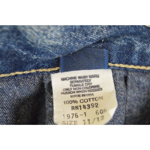 Stuffed Shirt Stone Washed Denim Skirt Vintage 80's Size 11/12 29 inch waist - Picture 7 of 12